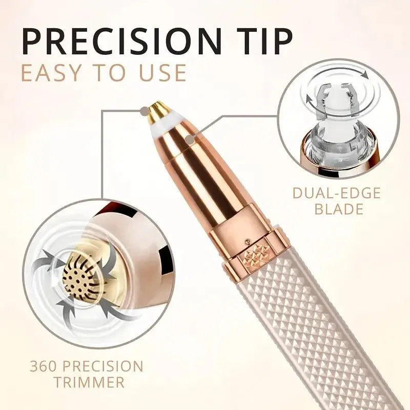 Rechargeable Eyebrow, Nose, and Face trimmer