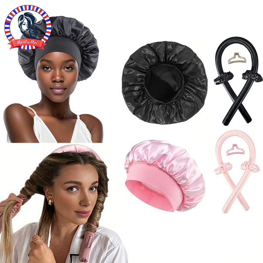Bonnet and Non-heat hair curler